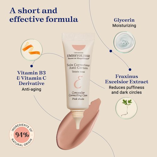 Embryolisse Concealer - Hydrating Under Eye Makeup for Dark Circles & Puffiness | 0.27 fl oz