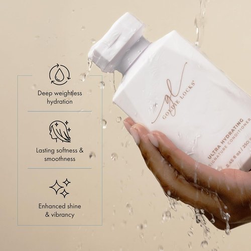 Goldie Locks Ultra Hydrating Conditioner - Travel Size 3.4 fl oz | Moisturizes Frizz & Split Ends - Sulfate Free