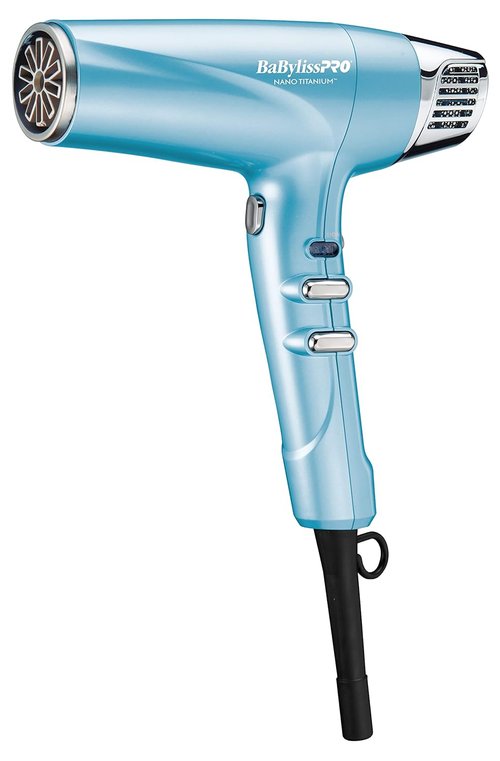 BabylissPRO Nano Titanium Hair Dryer - 1875-Watt Professional Blow Dryer with Ionic Technology for Faster, Frizz-Free Drying