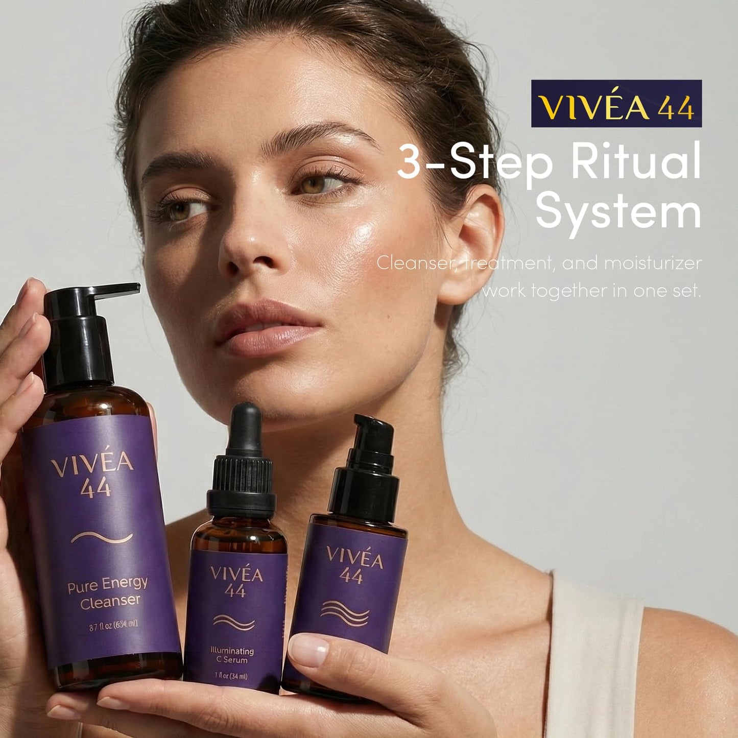 Vivéa Illuminating C Serum - 15% Vitamin C & Hyaluronic Acid for Radiant Skin - 1 fl oz / 30 ml