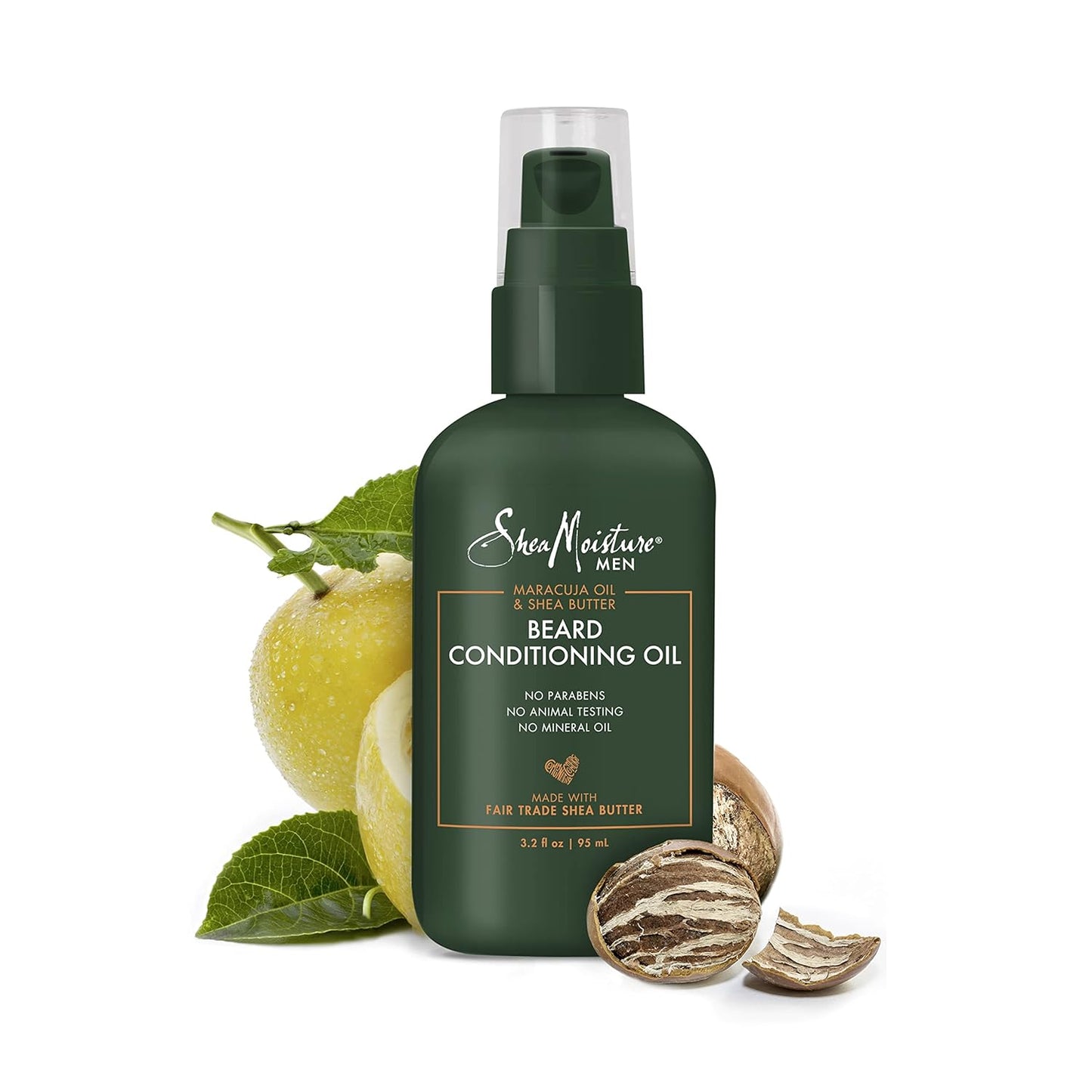SheaMoisture Beard Conditioning Oil - Maracuja & Shea Butter for Soft, Full Beards | 3.2 oz