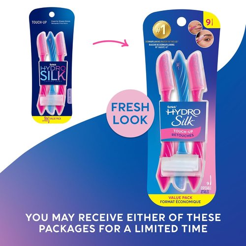 Schick Hydro Silk Touch-Up Razor - Precision Grooming Tool | 3 Count Pack