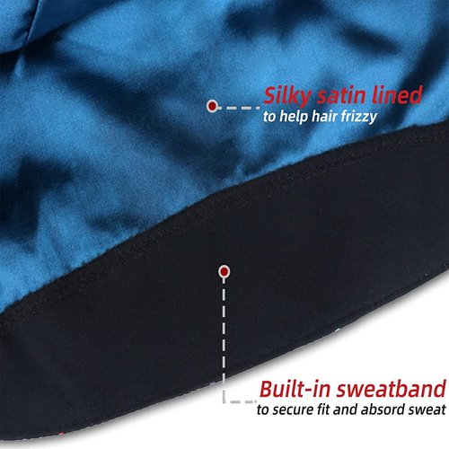 ABAMERICA Ponytail Scrub Caps for Women Surgical Caps Nurse Hat with Functional Ponytail Holder for Long Hair, Single or Satin-Lined