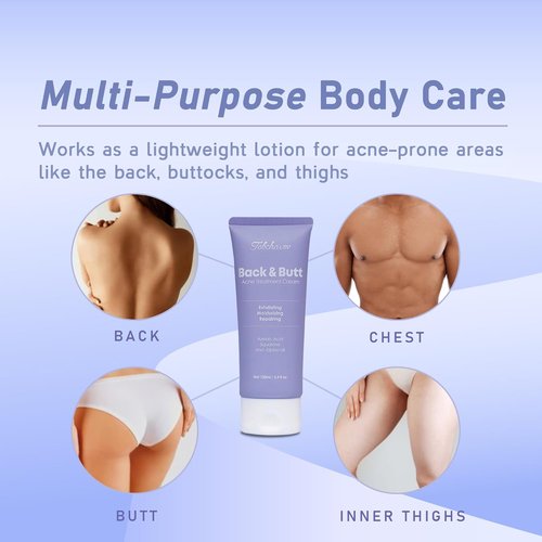 Regine Switzerland Butt Acne Clearing Treatment - Maximum Strength Body Cream for Back & Thighs | Foaming Cleanser for Men & Women