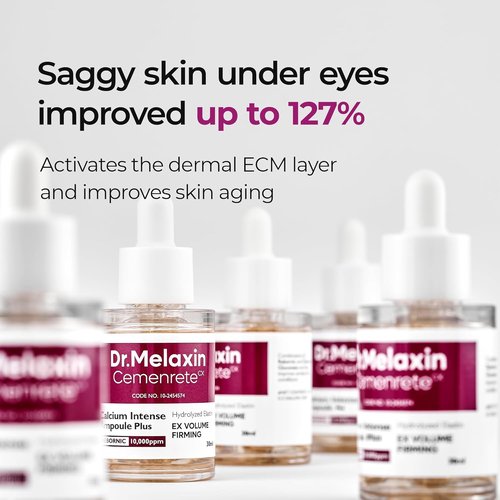 Dr. Melaxin Calcium Ampoule Plus - Firming Serum with Adenosine & Niacinamide for Dark Circles | 1.01 fl. oz.