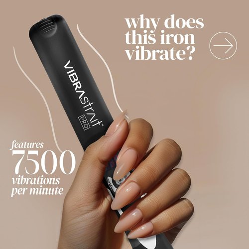 Pro Ceramic Tourmaline Ionic Flat Iron - 1.75-Inch | Fast, Frizz-Free Hair Straightener for Smooth Styles