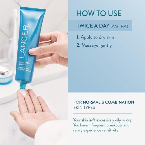 Lancer Skincare The Method - Daily Face Cleanser with Salicylic Acid | Bonus Size, 8 Fl Oz for Clear Skin