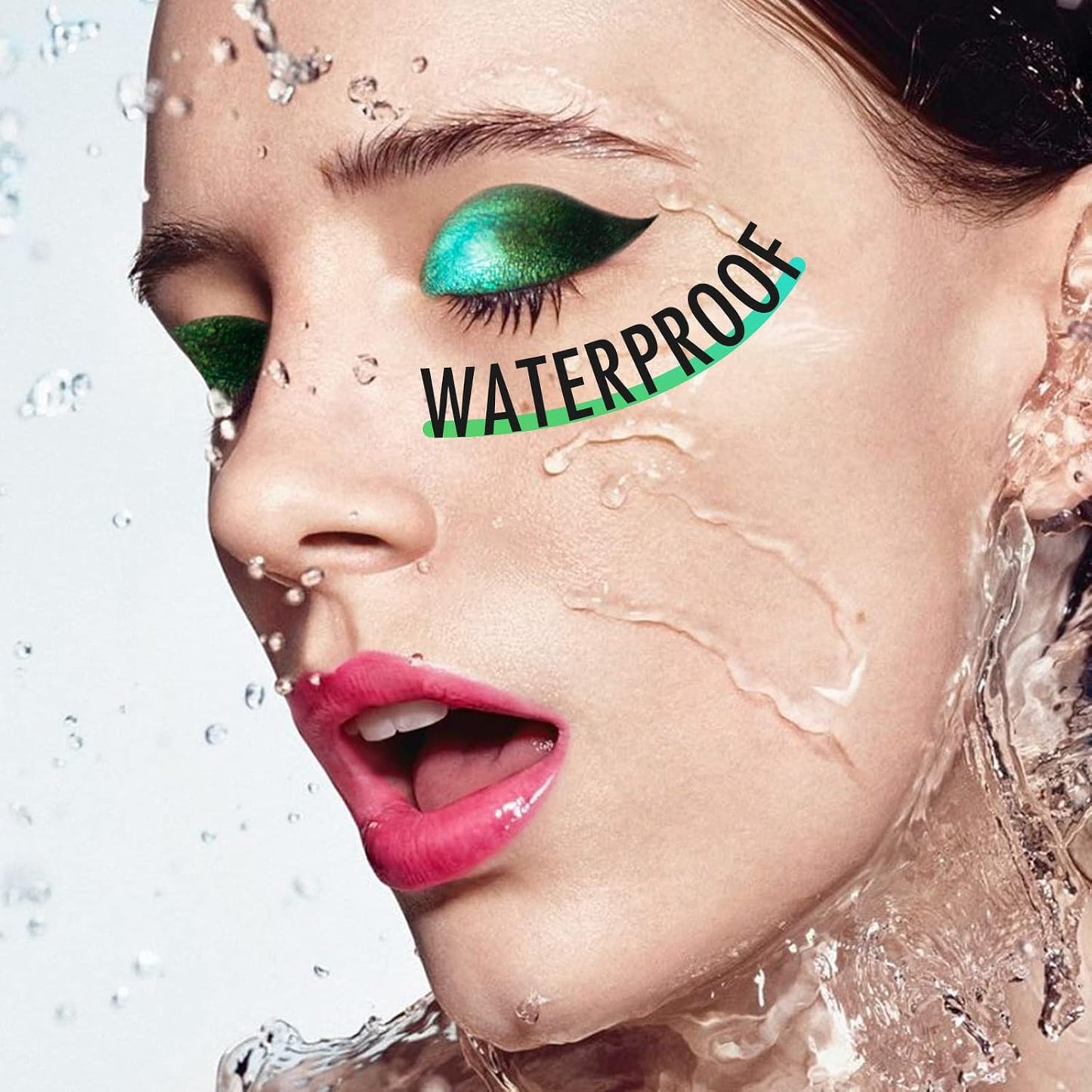 BEPHOLAN Chameleon Metallic Green Eyeliner Pencil - Waterproof, Smudge-Proof & Long-Lasting 24h