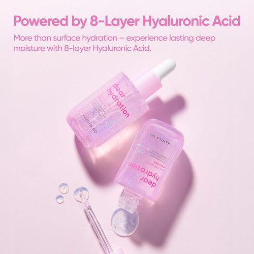 BANILA CO Dear Hydration Crystal Glow Essence - Hydrating Serum with Pink Cactus & Hyaluronic Acid | 50ml