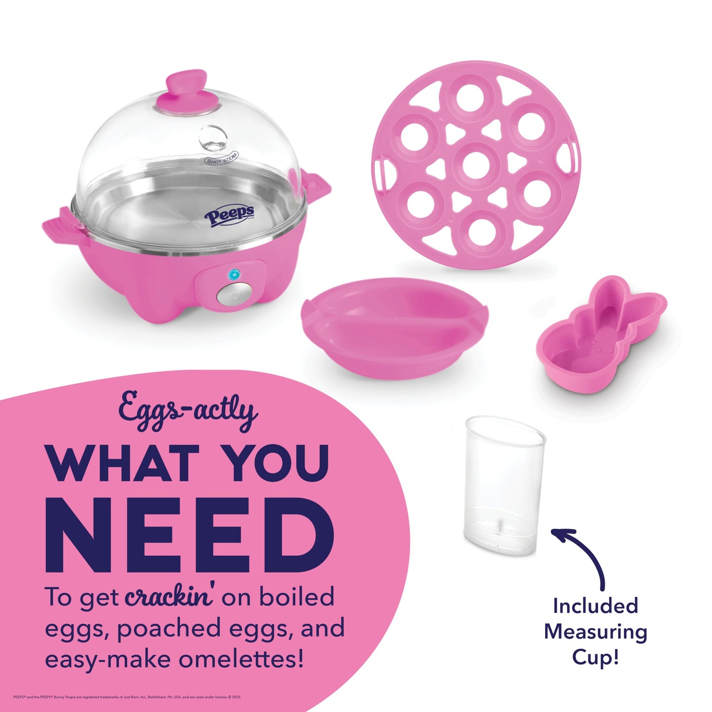 Dash Rapid Egg Cooker - Boiler, Poacher & Steamer - Includes Measuring & Recipe Guide - Dishwasher Safe - Holds 7 Eggs, Black