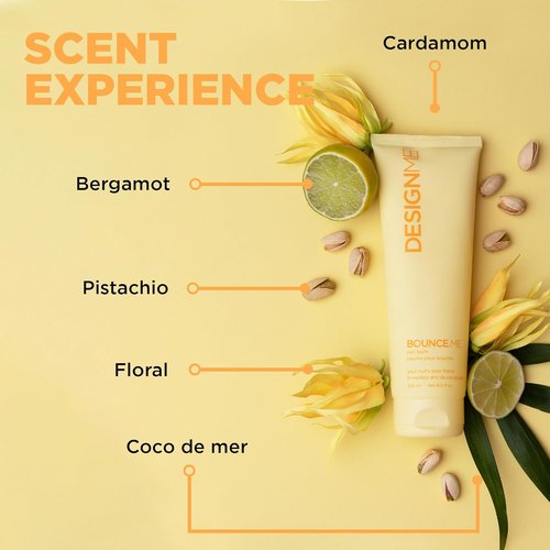Design.Me BOUNCE.ME Curl Balm - Nourishing Argan Oil Cream for Curly Hair | Sulfate & Paraben Free (8.5 Fl Oz)