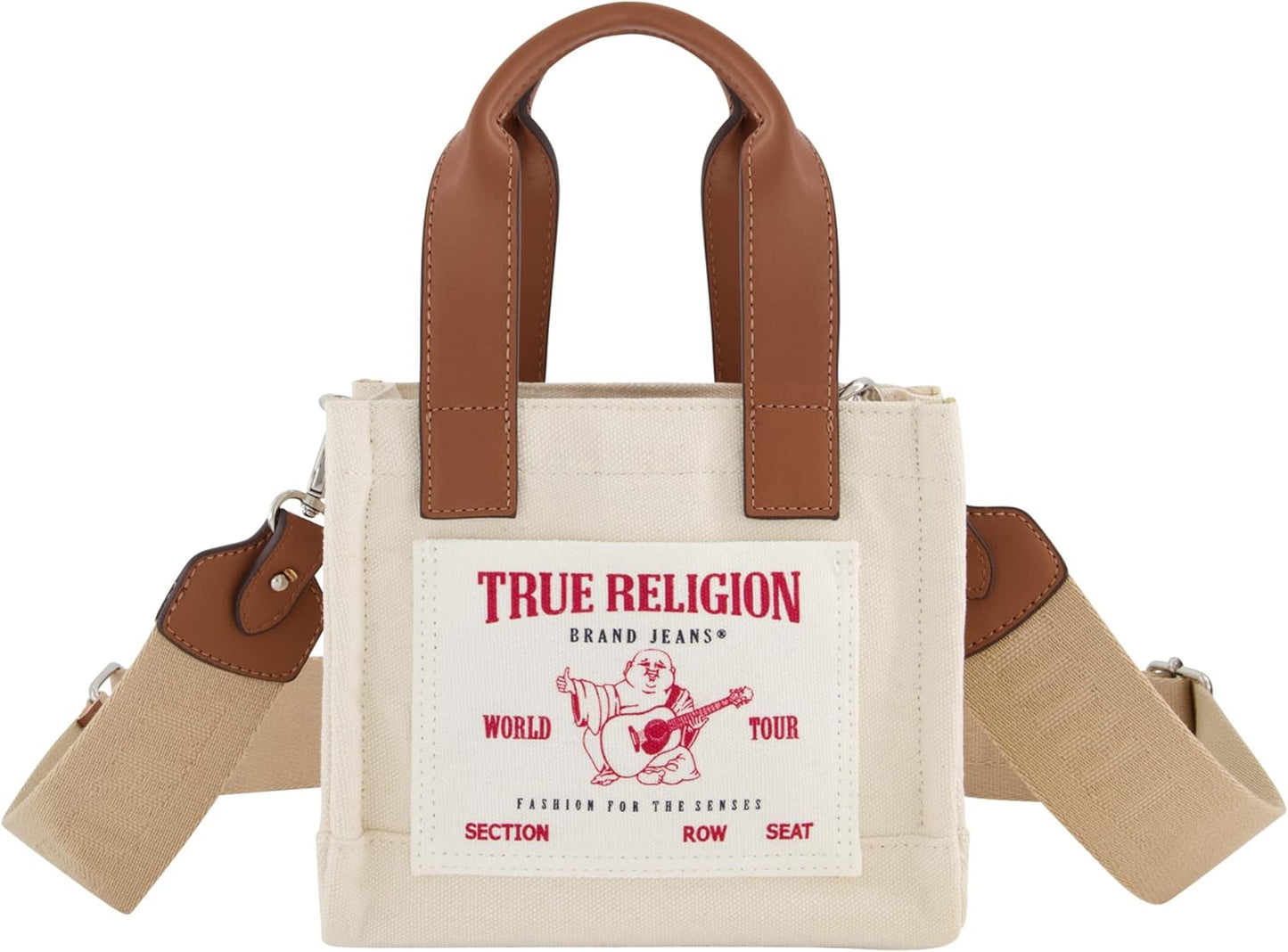 True Religion Tote Bag - Women's Mini Travel Shoulder Bag with Adjustable Strap | Versatile & Stylish