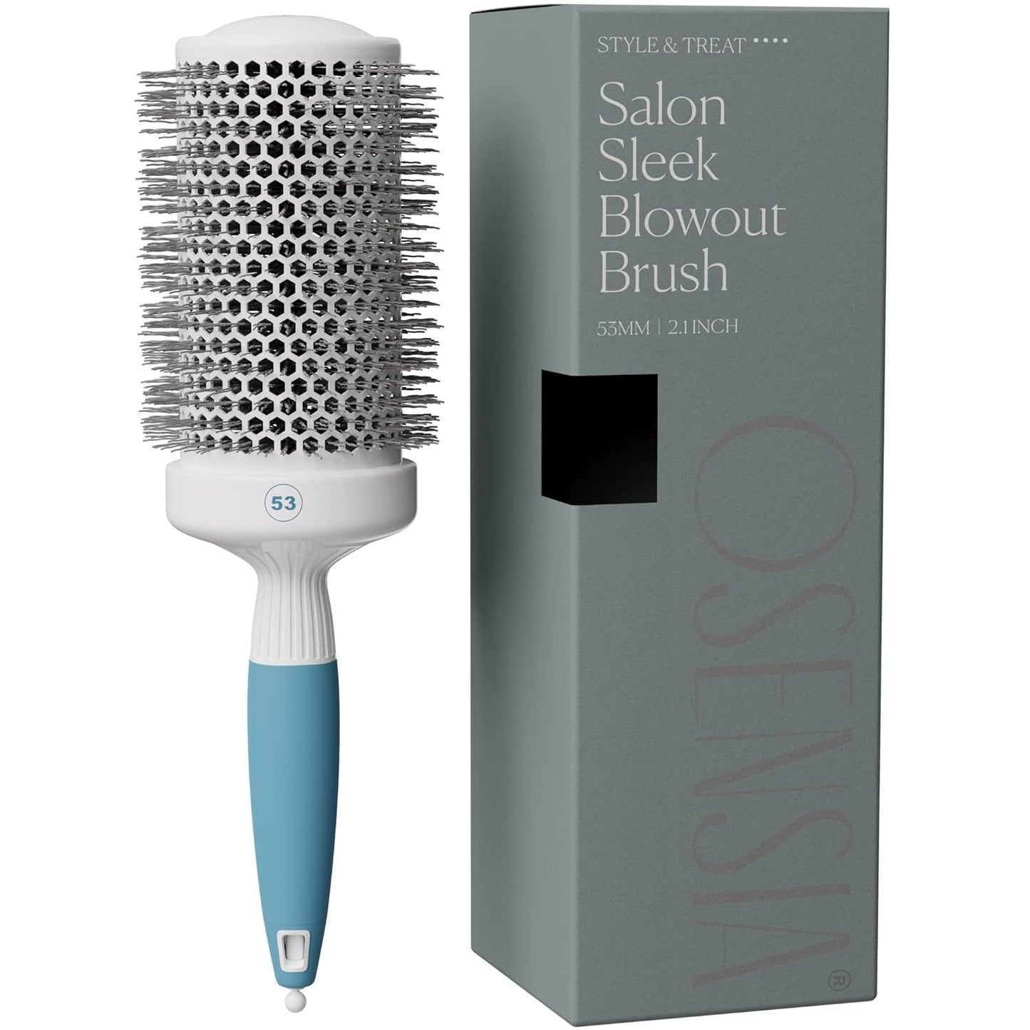 Skiennix Professional Round Brush - 2 Inch Ceramic Ion Thermal Barrel for Sleek Heat Styling & Volume