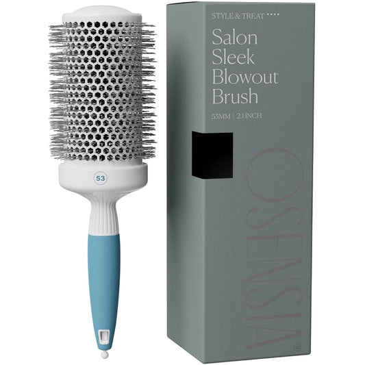 Skiennix Professional Round Brush - 2 Inch Ceramic Ion Thermal Barrel for Sleek Heat Styling & Volume