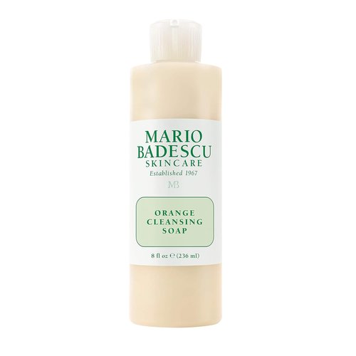 Mario Badescu Orange Cleansing Soap - AHA-Enriched Cream Cleanser for Combination/Dry Skin - Oil-Free Exfoliant