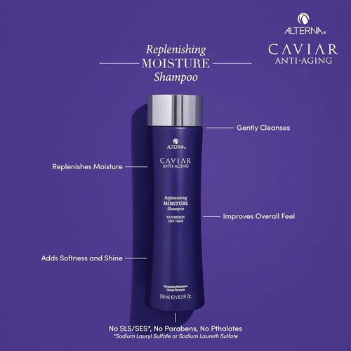Alterna CAVIAR Anti-Aging Moisture Shampoo - Hydrates & Restores Dry, Brittle Hair | Sulfate-Free