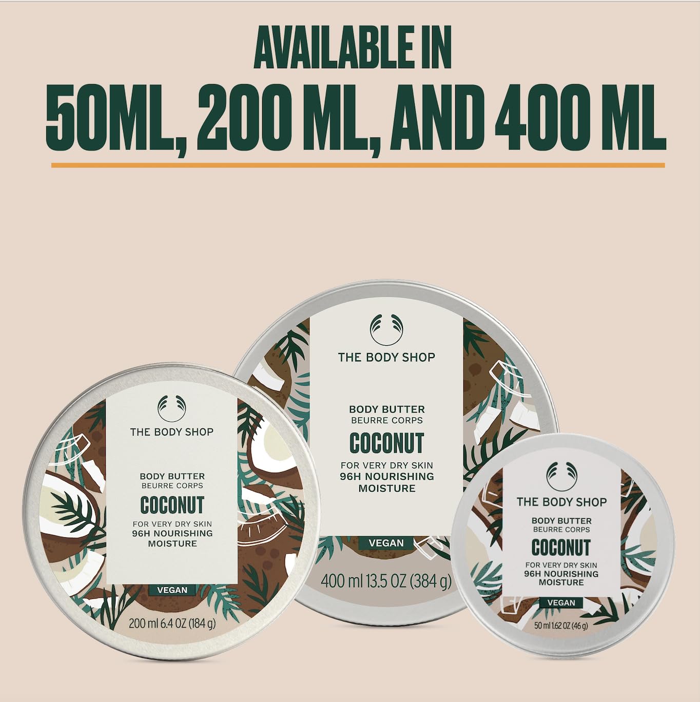 The Body Shop Coconut Body Butter - Nourishing Moisturizer for Very Dry Skin - Vegan - 6.75 oz