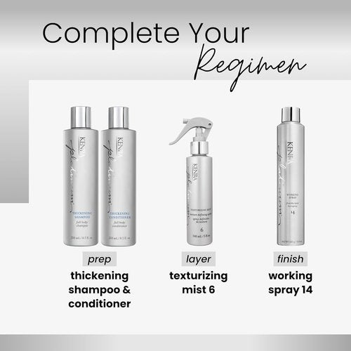 Kenra Platinum Texturizing Mist 6 - Texture Defining Spray | Boosts Fullness & Humidity Protection | Flake-Free, Non-Drying, All Hair Types