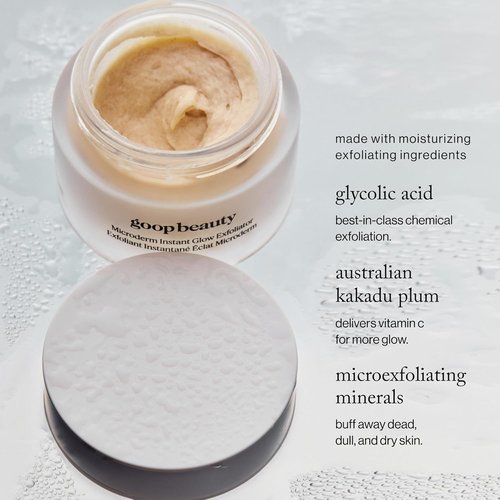 Goop Beauty Microderm Exfoliator - Exfoliating Scrub for Smooth Skin | Physical & Chemical Blend | 0.5 fl oz
