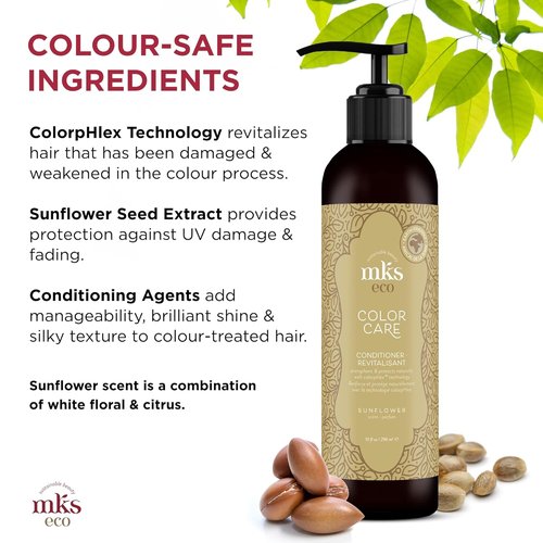 MKS Eco Color Care | Sunflower Scented Hair Treatment - 10 fl oz - Protect & Prolong Color, Add Shine