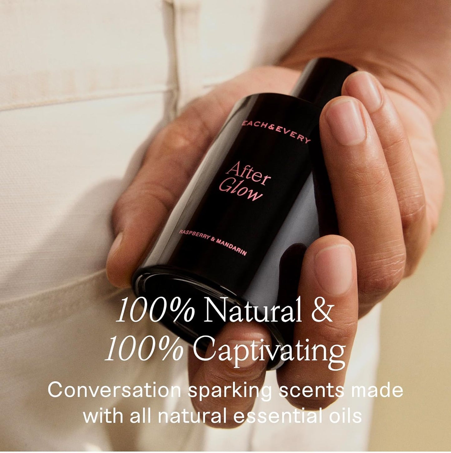 Each & Every Hair and Body Mist - 100% Natural Vegan Fragrance Spray | After Glow Scent (Raspberry & Mandarin)