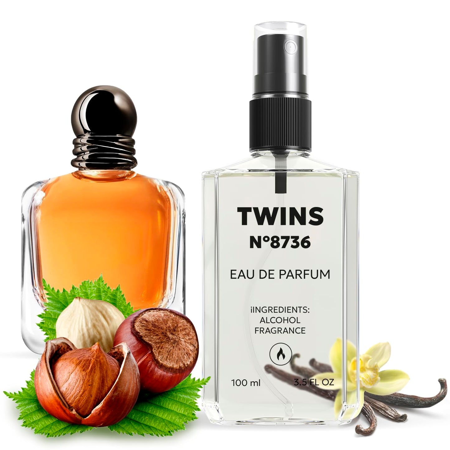 TWINS Stronger With You Eau de Parfum for Men - 3.4 Fl Oz | Invigorating Fragrance No.8736