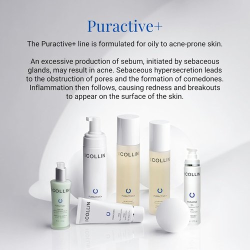 G.M. COLLIN Puractive+ Cleansing Gel - Gentle Foaming Face Wash for Oily & Acne-Prone Skin