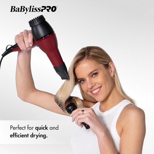BaBylissPRO Turbo Hair Dryer - Powerful 2000W Fast Drying | Lightweight & Compact Design