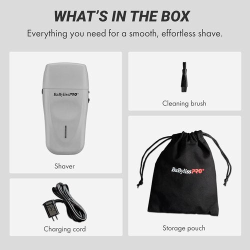 BaBylissPRO LithiumFX+ Limited Edition Cord/Cordless Double Foil Shaver - Ergonomic Design, Mist Collection