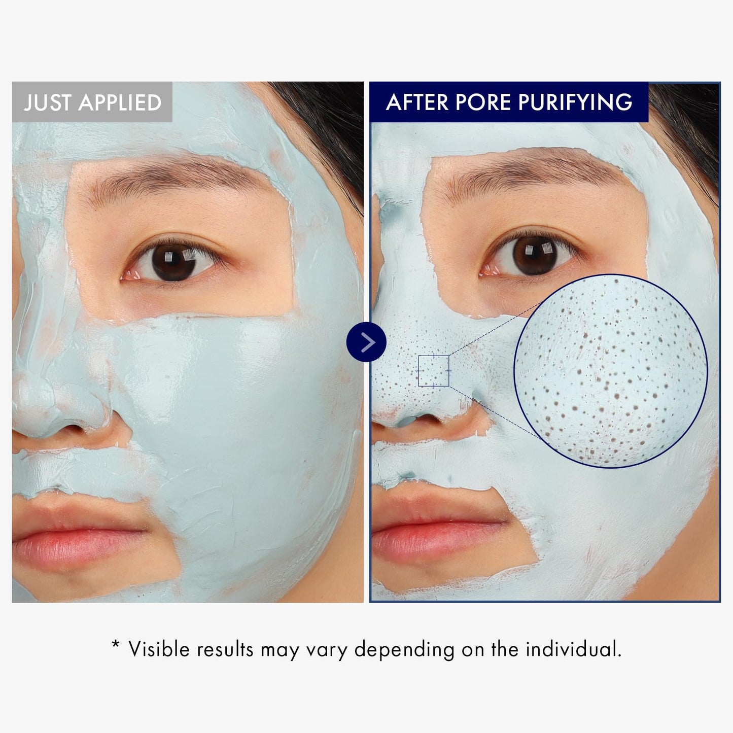 TOSOWOONG Real Blackhead Mud Mask, Facial & Nose Pore-Purifying Clay - Korean Mud Mask, Blackhead Remover for Face, Pore Tightening, Deep Pore Cleaner, Skin Cooling & Oil Control, 100 g / 3.52 oz.