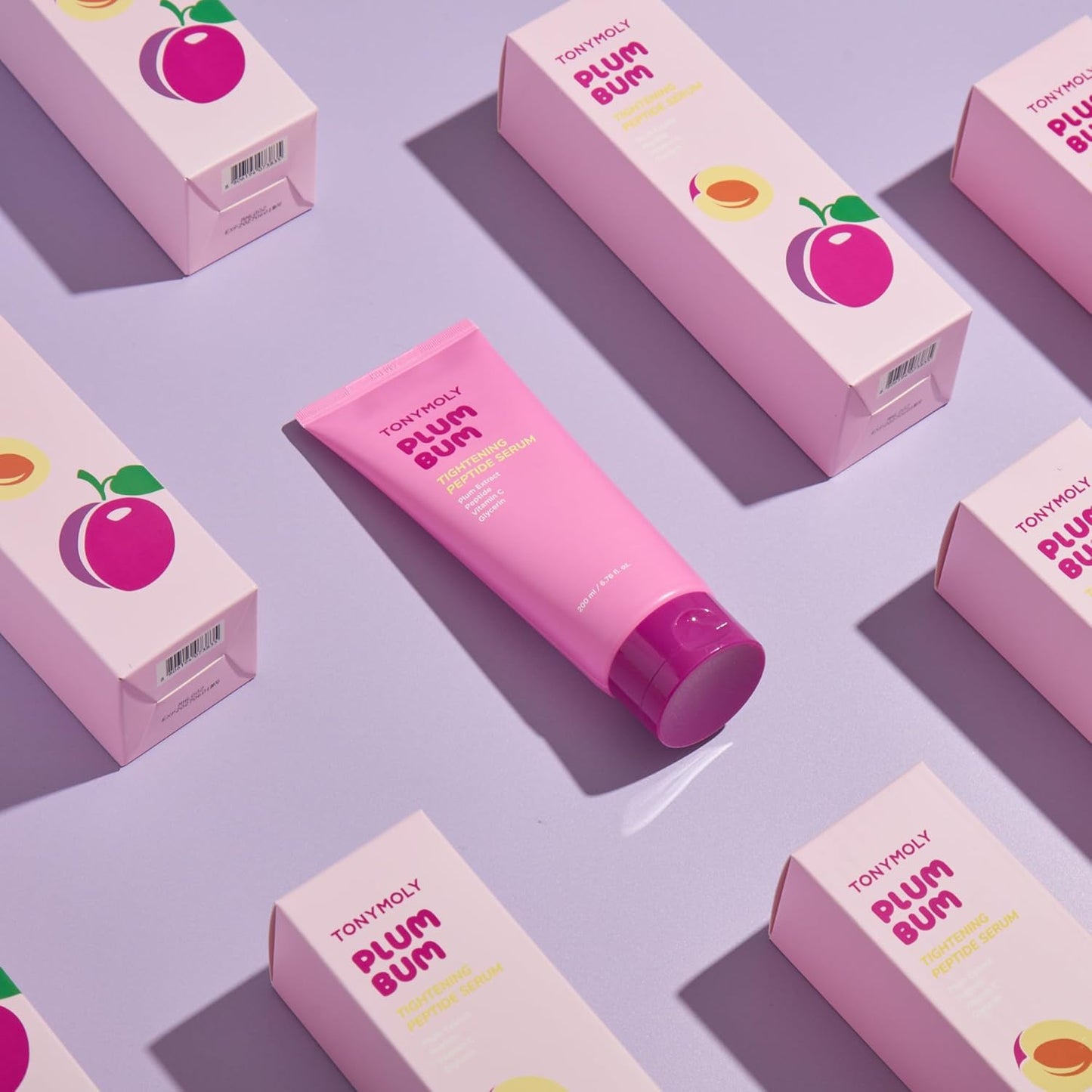 TONYMOLY Plum Bum Tightening Peptide Serum - Firming & Hydrating Body Serum with Plum Extract, 6.76 fl oz