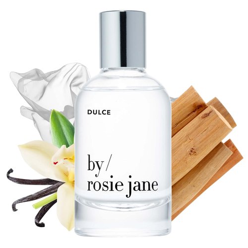 By Rosie Jane Eau De Parfum Spray - Dulce Clean Perfume for Women | Non-Toxic Body Mist with Vanilla & Hinoki Wood (50ml)