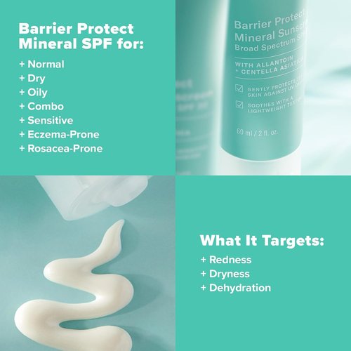 Paula's Choice CALM Barrier Protect Mineral Sunscreen - SPF 30 for Sensitive Skin | 2oz Fragrance-Free