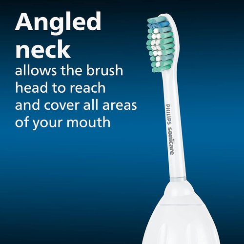 Philips Sonicare E-Series Replacement Toothbrush Heads - 2 Pack, White, HX7022/66 for Superior Oral Care