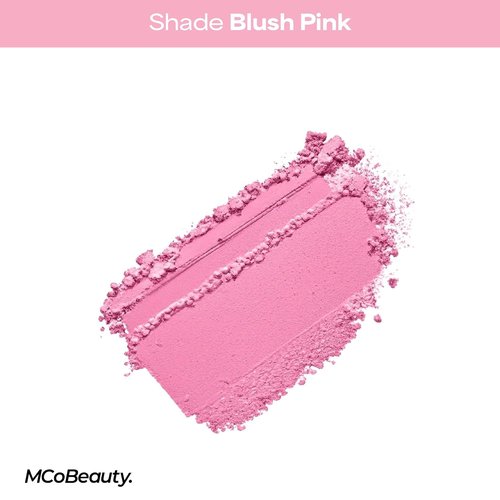 MCoBeauty Glow Up pH Powder Blush - Vivi Pink | Color Activated Soft Matte Blusher for Natural Finish