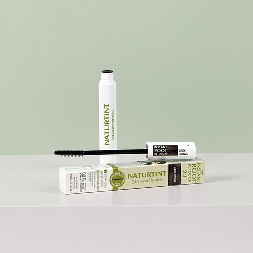 Naturtint Instant Root Retouch - Dark Brown 2-in-1 Gray Coverage, 0.33 fl oz