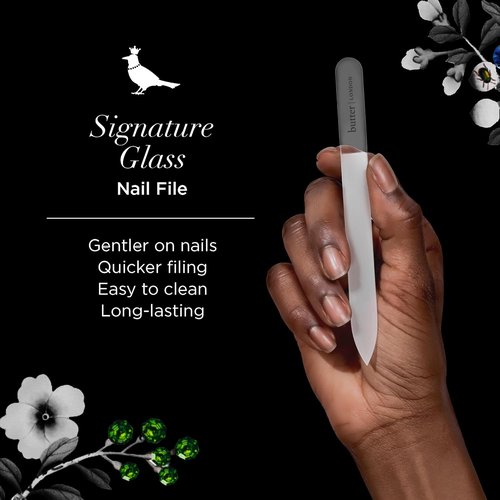 Butter London Glass Nail File & Massage Oil Candle - Perfect for Nail Care & Relaxation