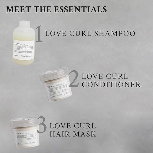 Davines LOVE Curl Shampoo - Gentle Formula for Wavy & Curly Hair | Softens & Hydrates, 8.45 Fl Oz