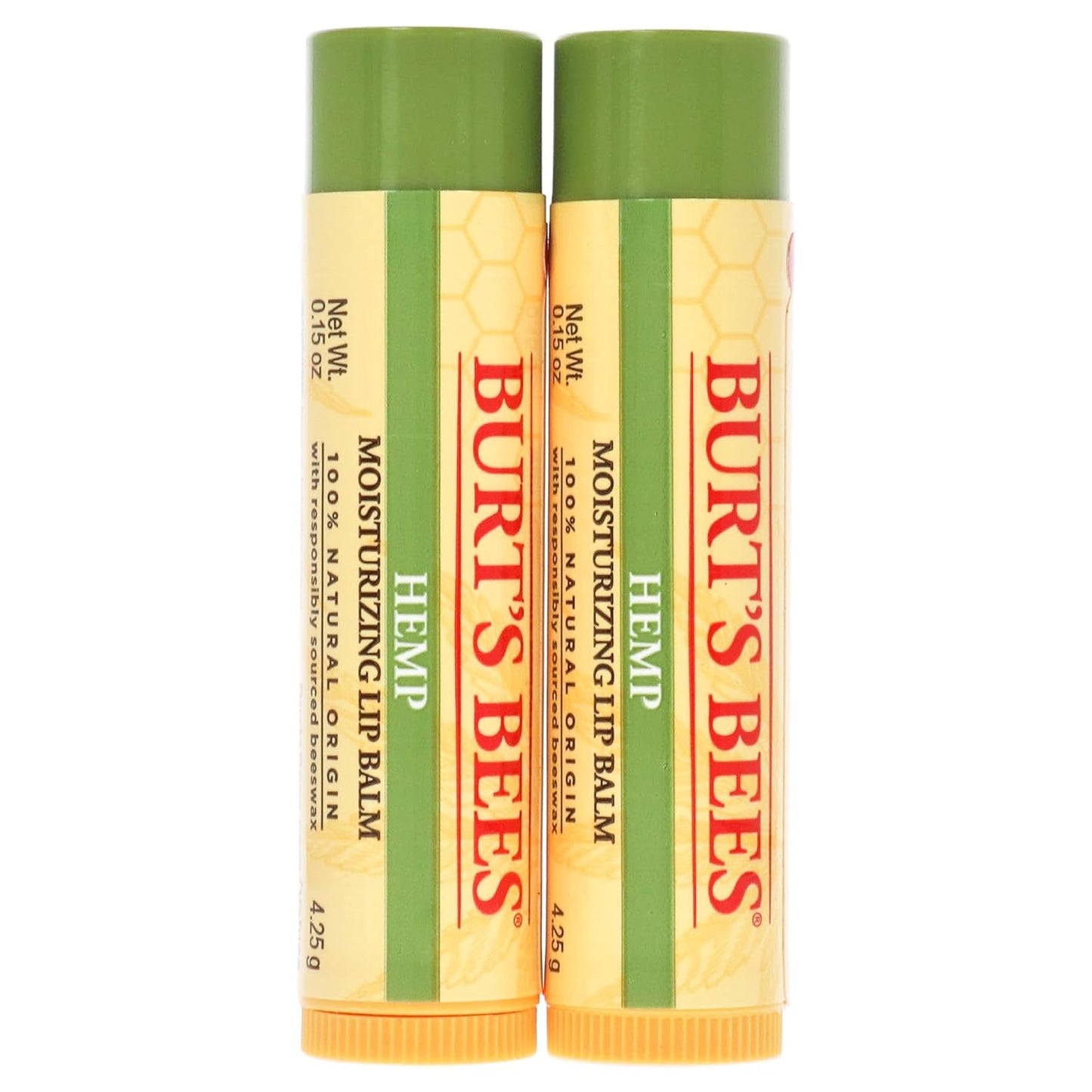 Burt's Bees Hemp Lip Balm - Moisturizing Formula for Soft Lips | 2 oz Unisex Size