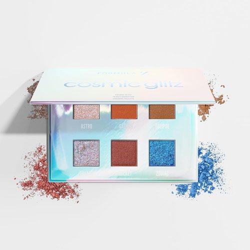 Formula Z Eye Shadow Palette - Longwearing Glitter Makeup with Rich Pigmentation - Cosmic Glitz - 1 Pc