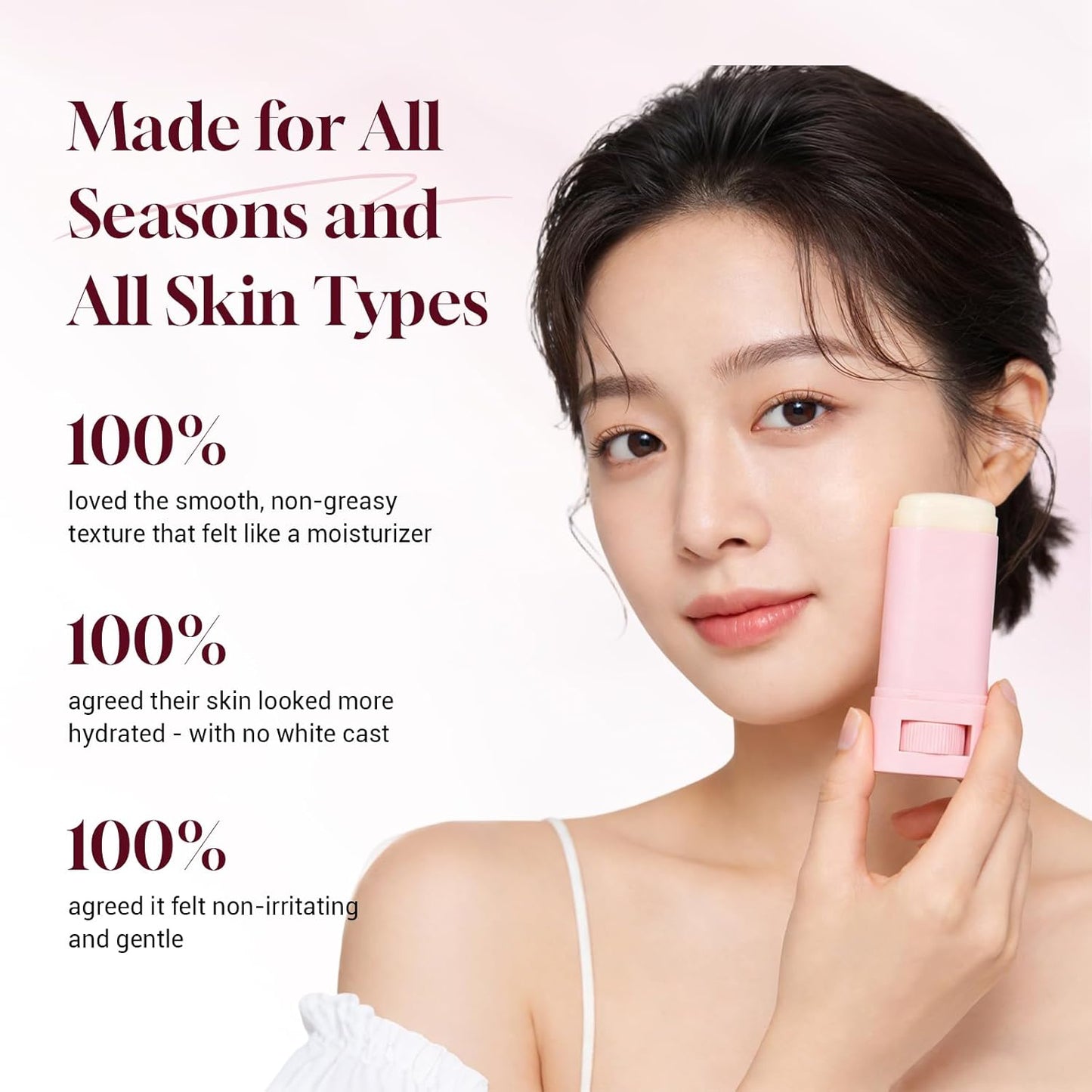 Skiennix No Cast Sunscreen Stick - SPF PA50++++ Collagen Formula for Soothing Moisture | Matte Finish for Face & Body