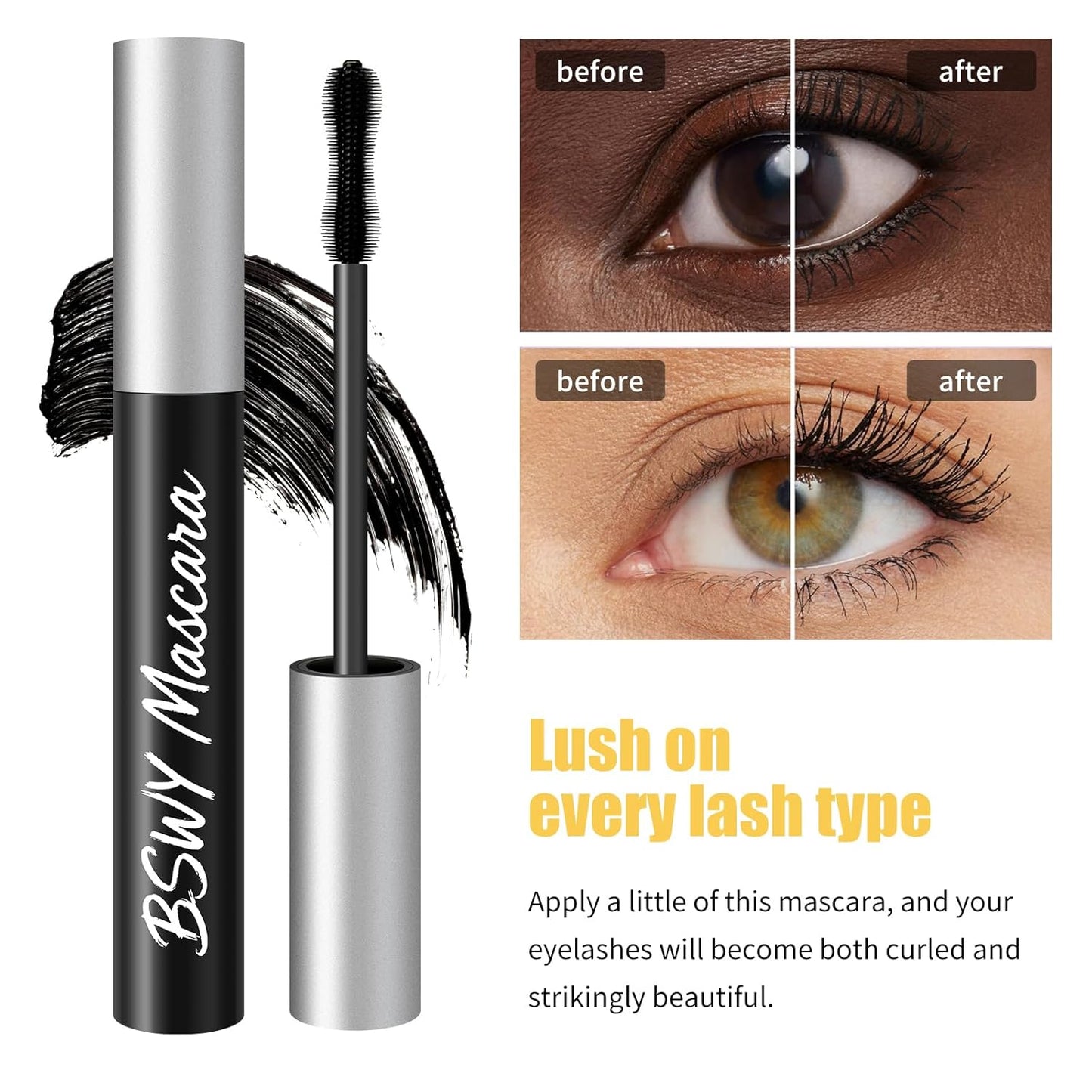 Sky High Telescopic Tubing Mascara - Waterproof, Essence-Infused for Lengthening & Volumizing Lashes