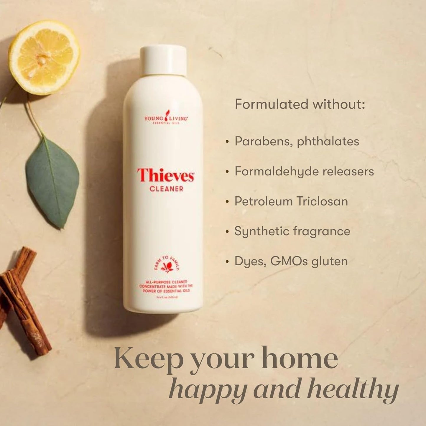 Thieves Household Cleaner - Plant-Based Multi-Surface Solution with Essential Oils | 14.4 oz