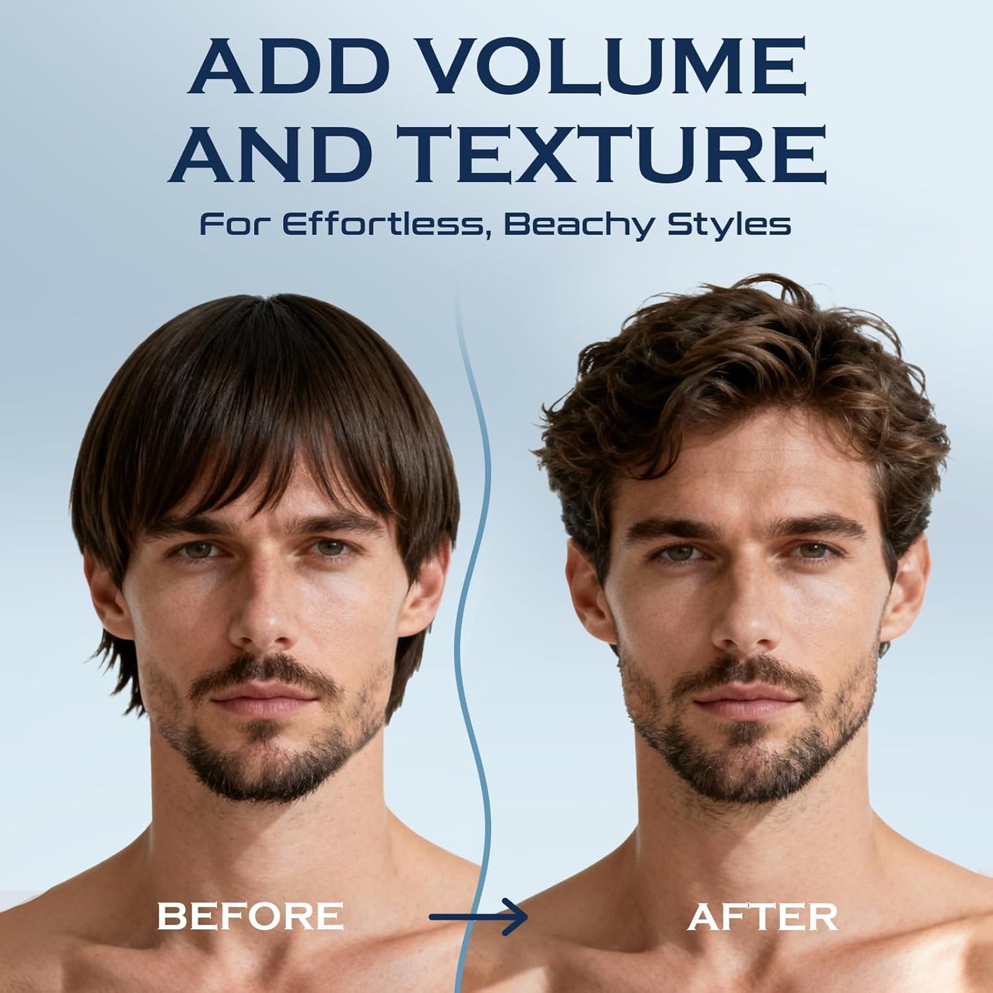 THEMANCODE Sea Salt Spray for Men - Texturizing Hairspray for Instant Volume | 8.8 Oz Travel Size