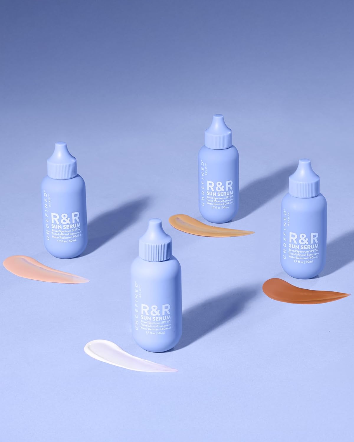 Undefined R&R Sun Serum SPF 50 - Mineral Sunscreen with Niacinamide & Blue Light Defense (Light Tint)
