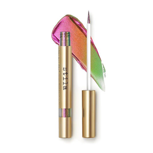 Stila Stay All Day® Chroma-Flash Liquid Eye Liner - Long-Wear Metallic Liner with Chrome Finish | Smudge-Proof & Fade-Resistant | Precision Brush Tip for Bold Color