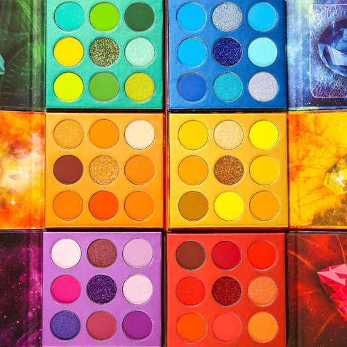 Docolor Eyeshadow Palette - 54 Colors Gemstone Collection | Highly Pigmented Mattes & Shimmers