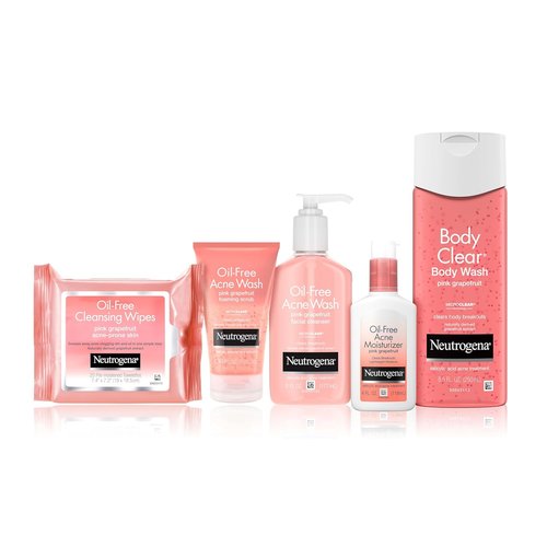 Neutrogena Acne Moisturizer - Oil-Free Pink Grapefruit Lotion with 0.5% Salicylic Acid | 4 fl. oz