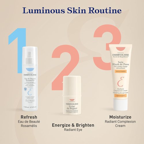 Embryolisse Radiant Complexion Cream - Hybrid Makeup & Moisturizer with Hyaluronic Acid & Shea Butter | 1.01 Fl. Oz.
