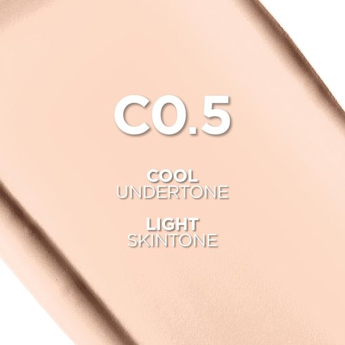 L'Oreal Paris True Match Foundation - Super-Blendable Liquid Makeup, Medium Coverage, C0.5 Light, 1 Fl Oz